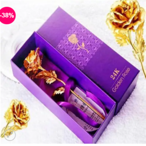 Златна роза в кутия