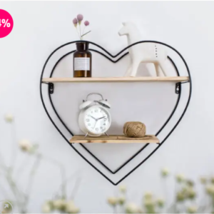 Етажерка за стена „Сърце“