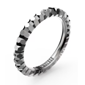 Иноксов пръстен с диамант