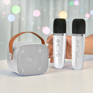 Караоке Мини Тонколона с Два Микрофона